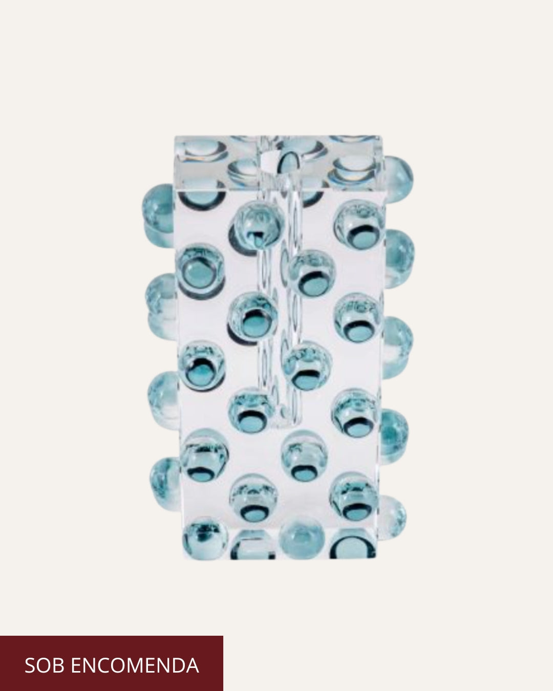 CASTIÇAL BUBBLE LUX BLUE