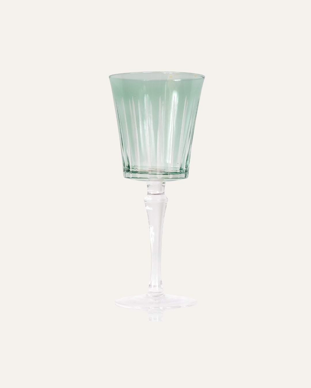 JOGO DE 06 TAÇAS  VERDE PARA VINHO AMBAR