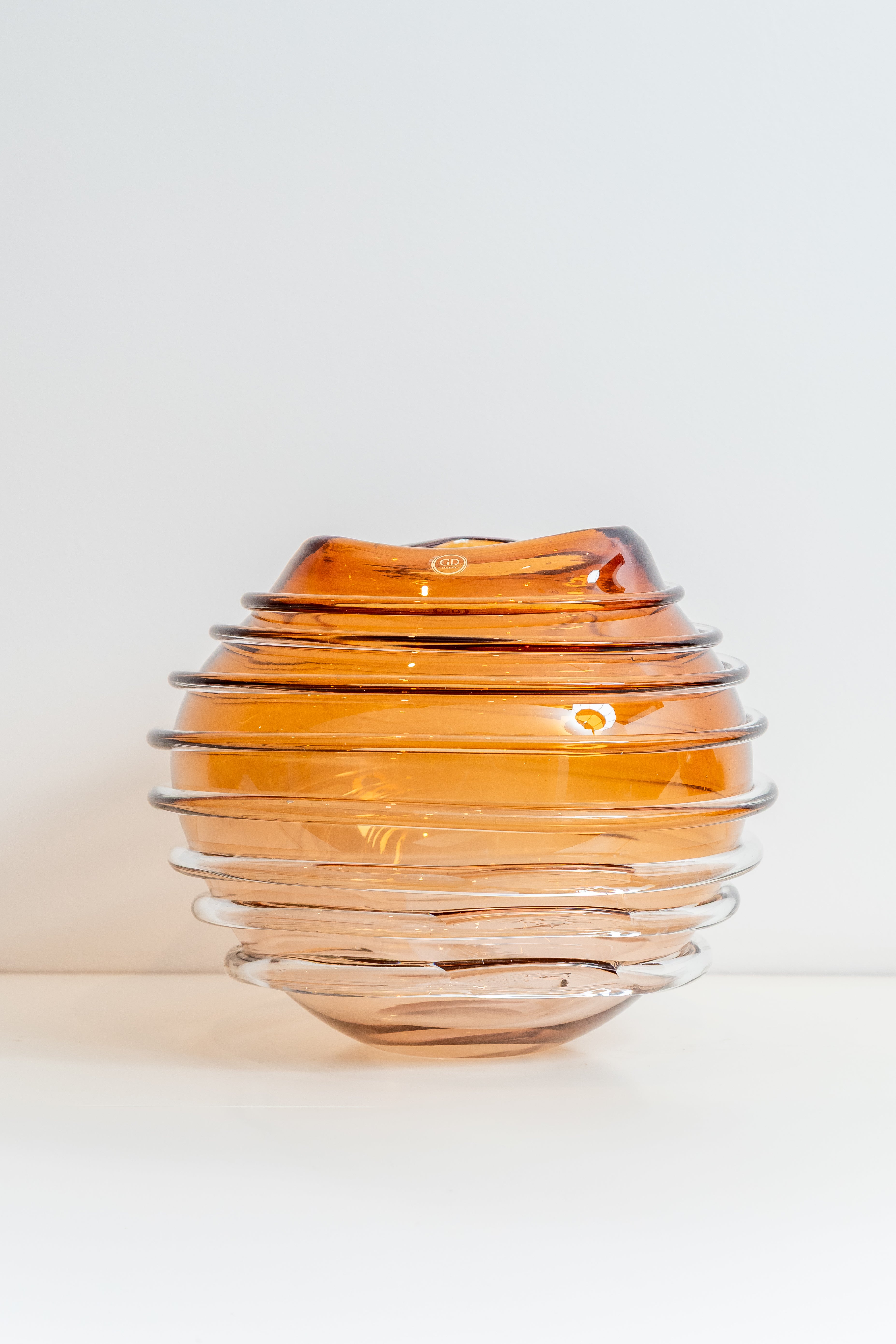 VASO DE MURANO COLMEIA ÂMBAR