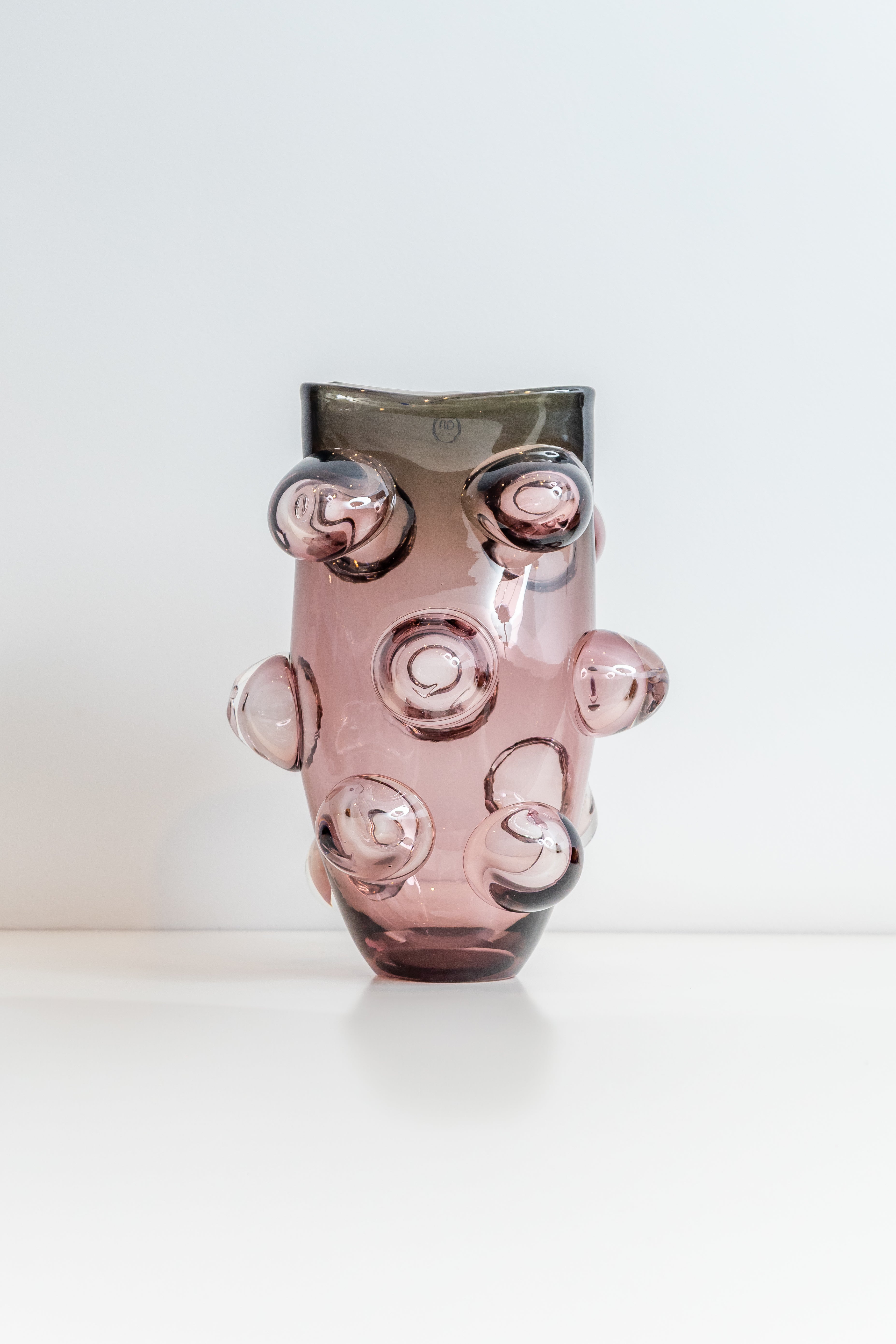 VASO DE MURANO ECLIPSE ROXO TRANSPARENTE