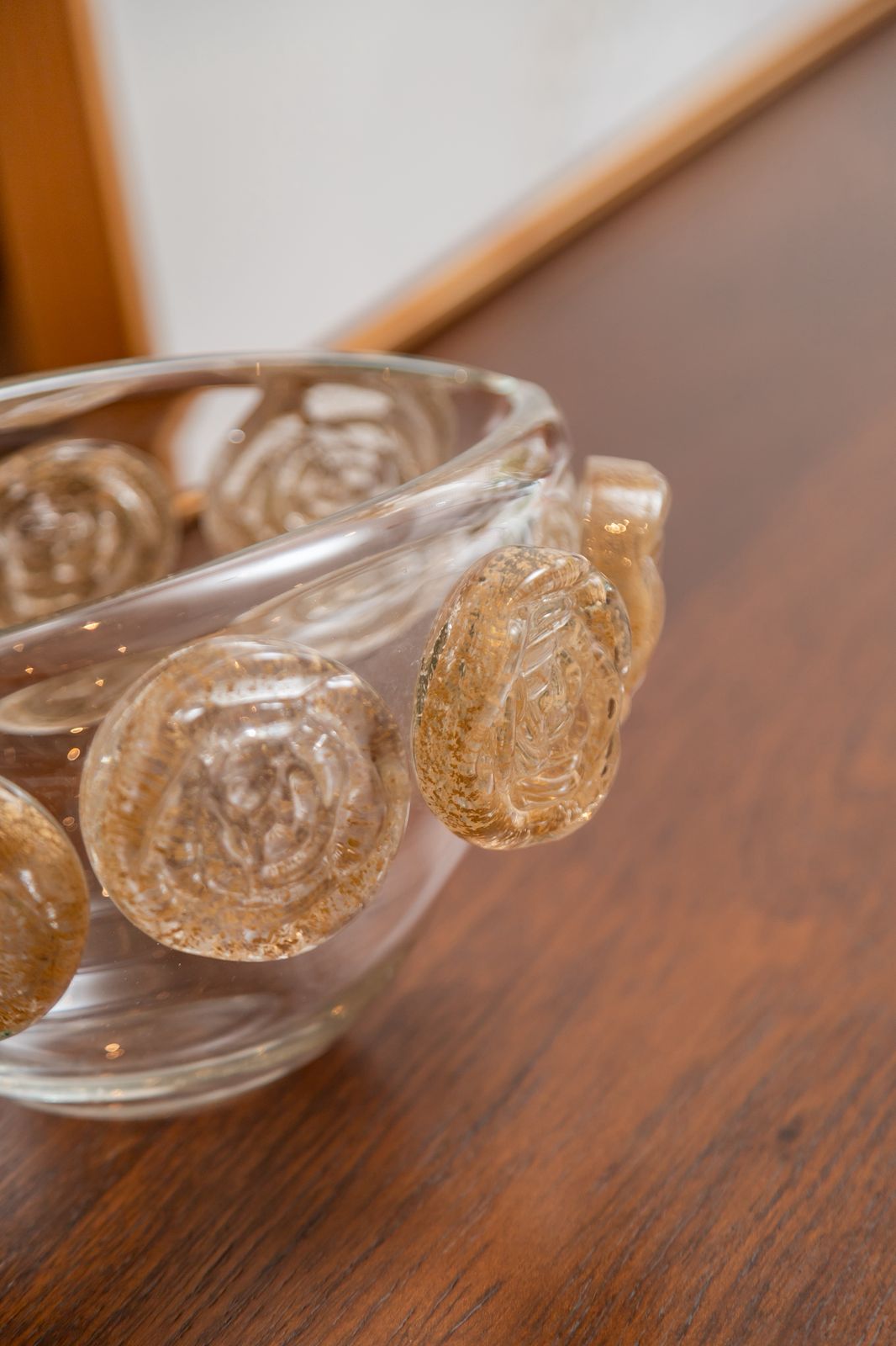 VASO CRISTAL COM MEDALHÕES
