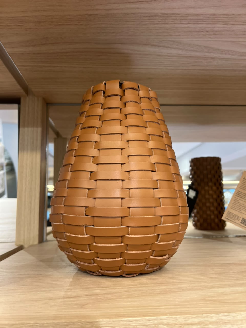 VASO TONDO MAIA COURO