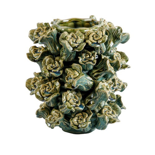 VASO FLOR DE CARDON VERDE (P)