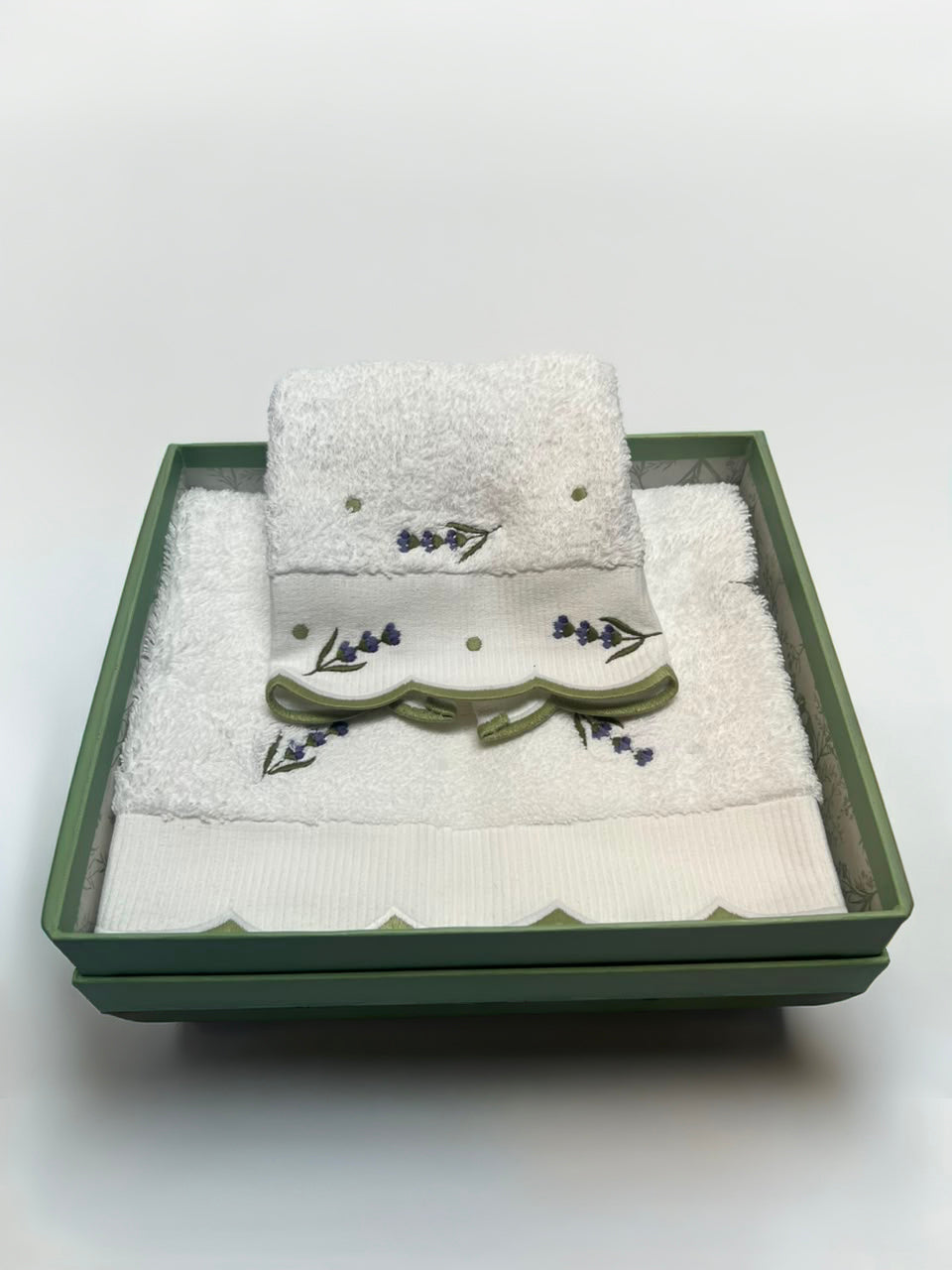 SET TOALHAS DE LAVABO LAVANDA