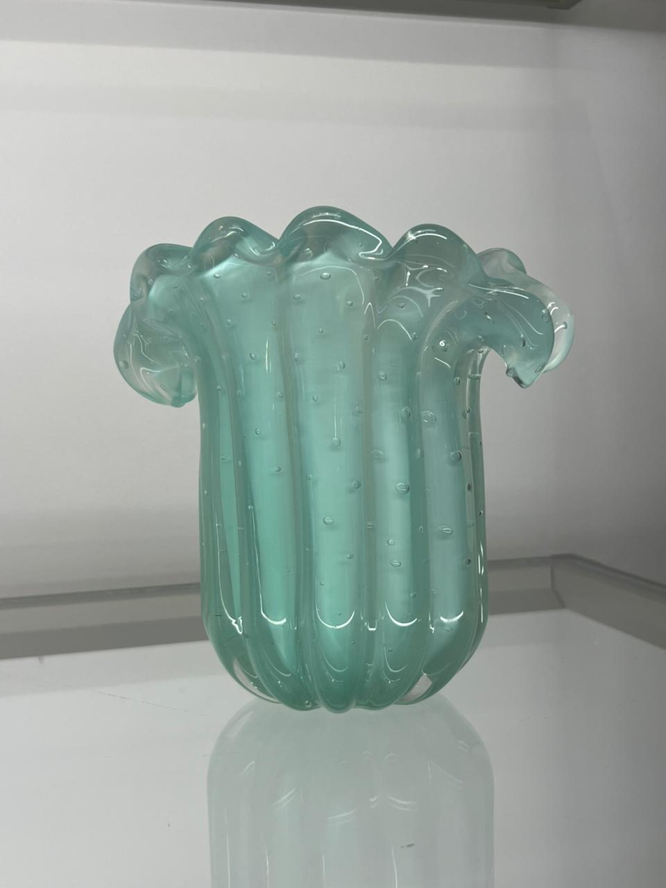 VASO MURANO VERDE ÁGUA