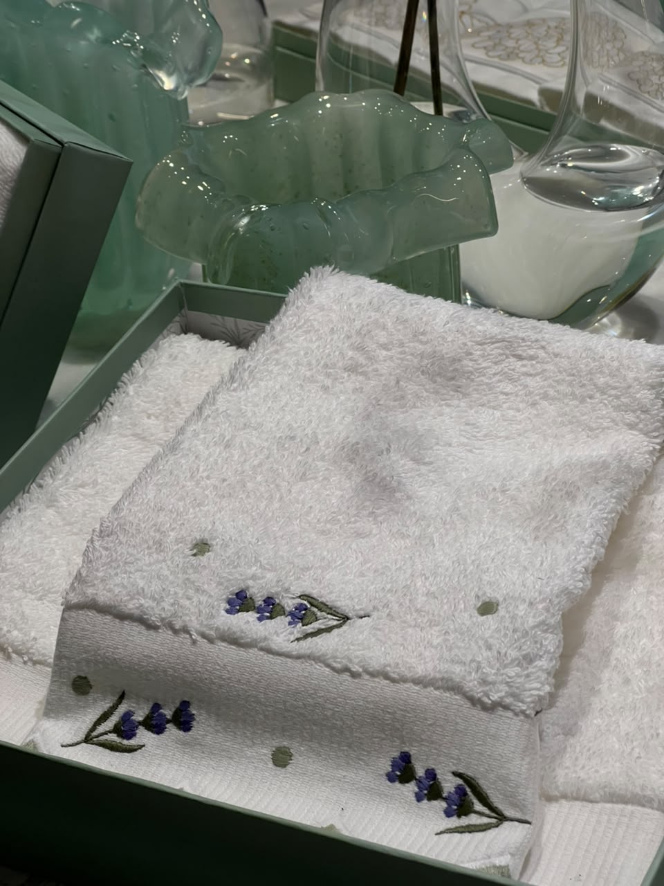 SET TOALHAS DE LAVABO LAVANDA